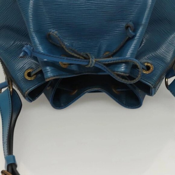 LOUIS VUITTON Epi Petit Noe Shoulder Bag Blue M44105 LV Auth 128576 - Picture 6 of 16
